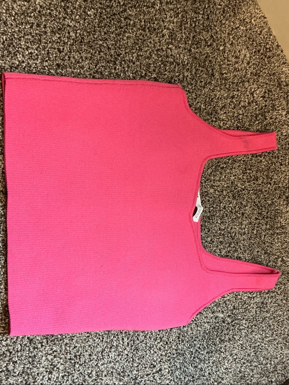 Zara Hot Pink Ribbed Tank